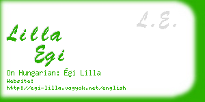 lilla egi business card