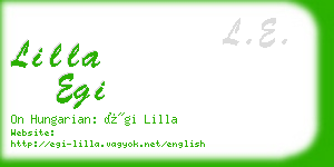 lilla egi business card